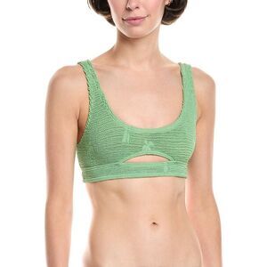 Bond-Eye Swim Womens  Sasha Crop Bikini Top, Green